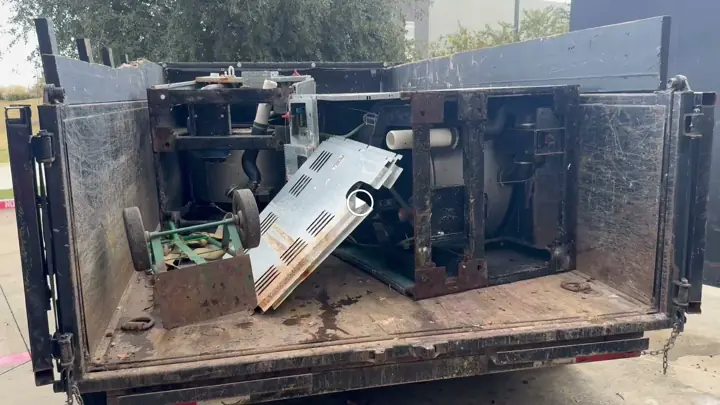 Texas Trash Assassins branded trailer ready for the next job